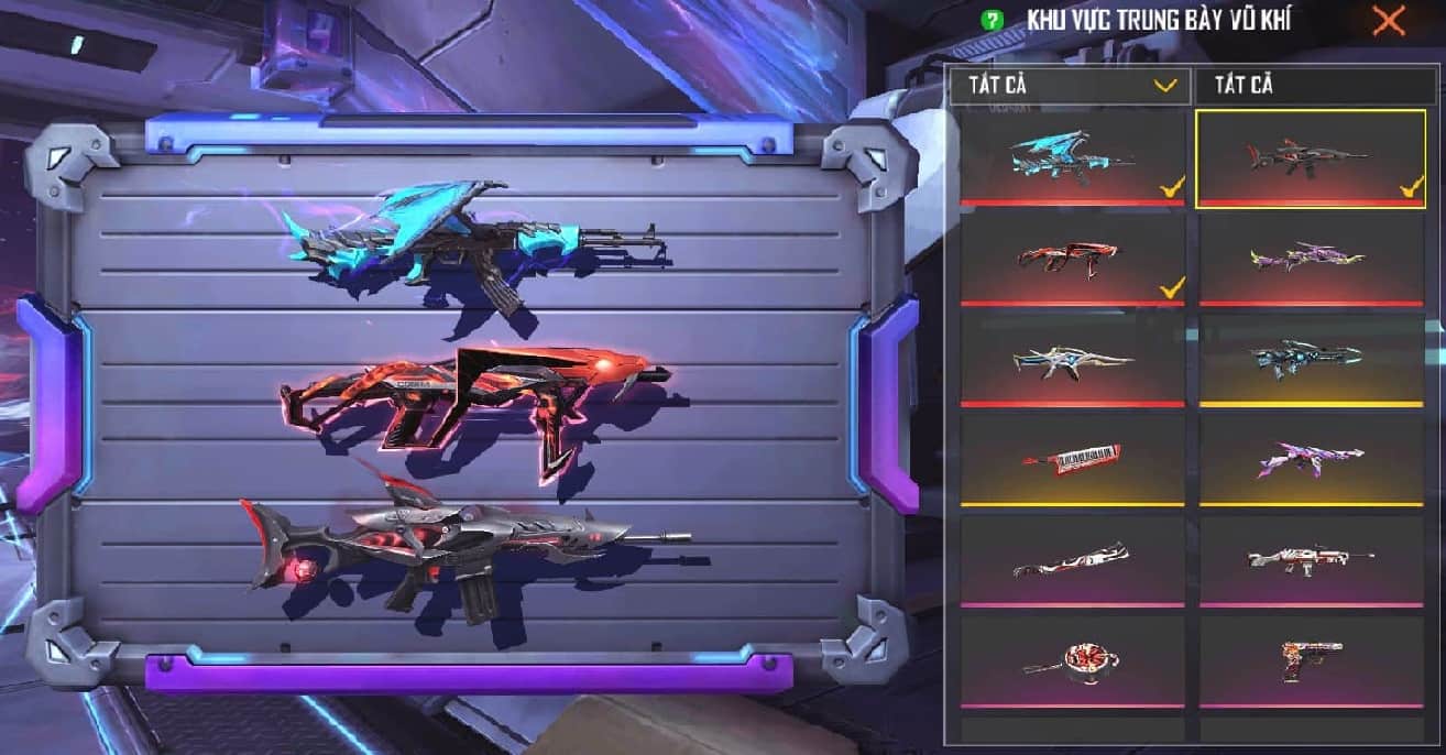 Hình acc ff full skin súng lv7 ngầu