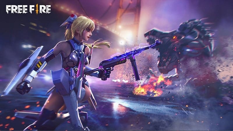 Hình ảnh Free Fire cháy siêu ngầu đạo