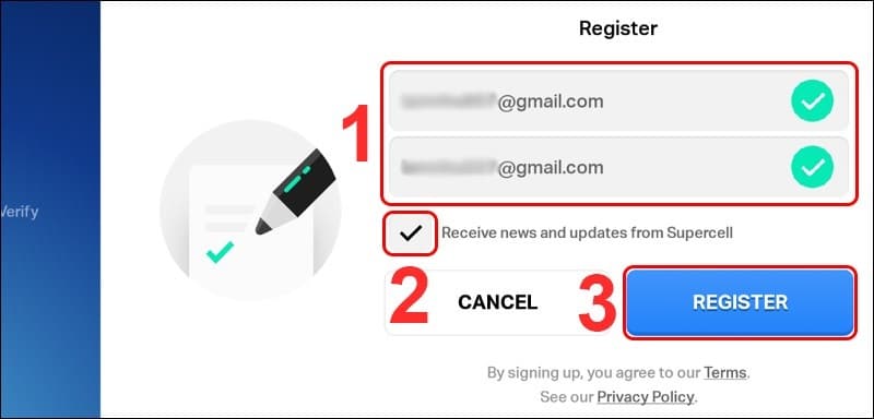 Chọn Register