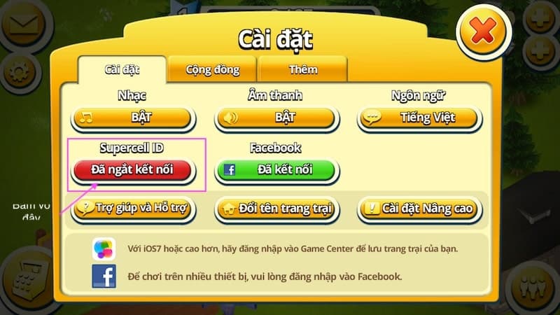 Chọn Super cell ID
