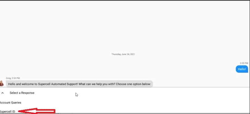 Kích chọn supercell ID