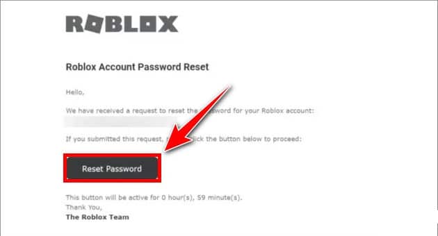 Nhấn Reset Password