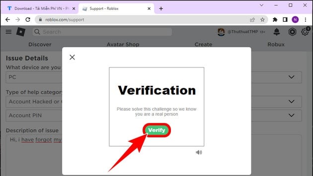 Nhận Verify