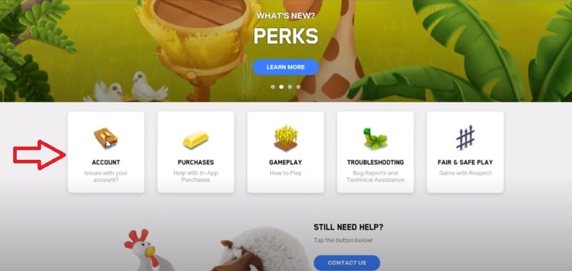 Nhấn account