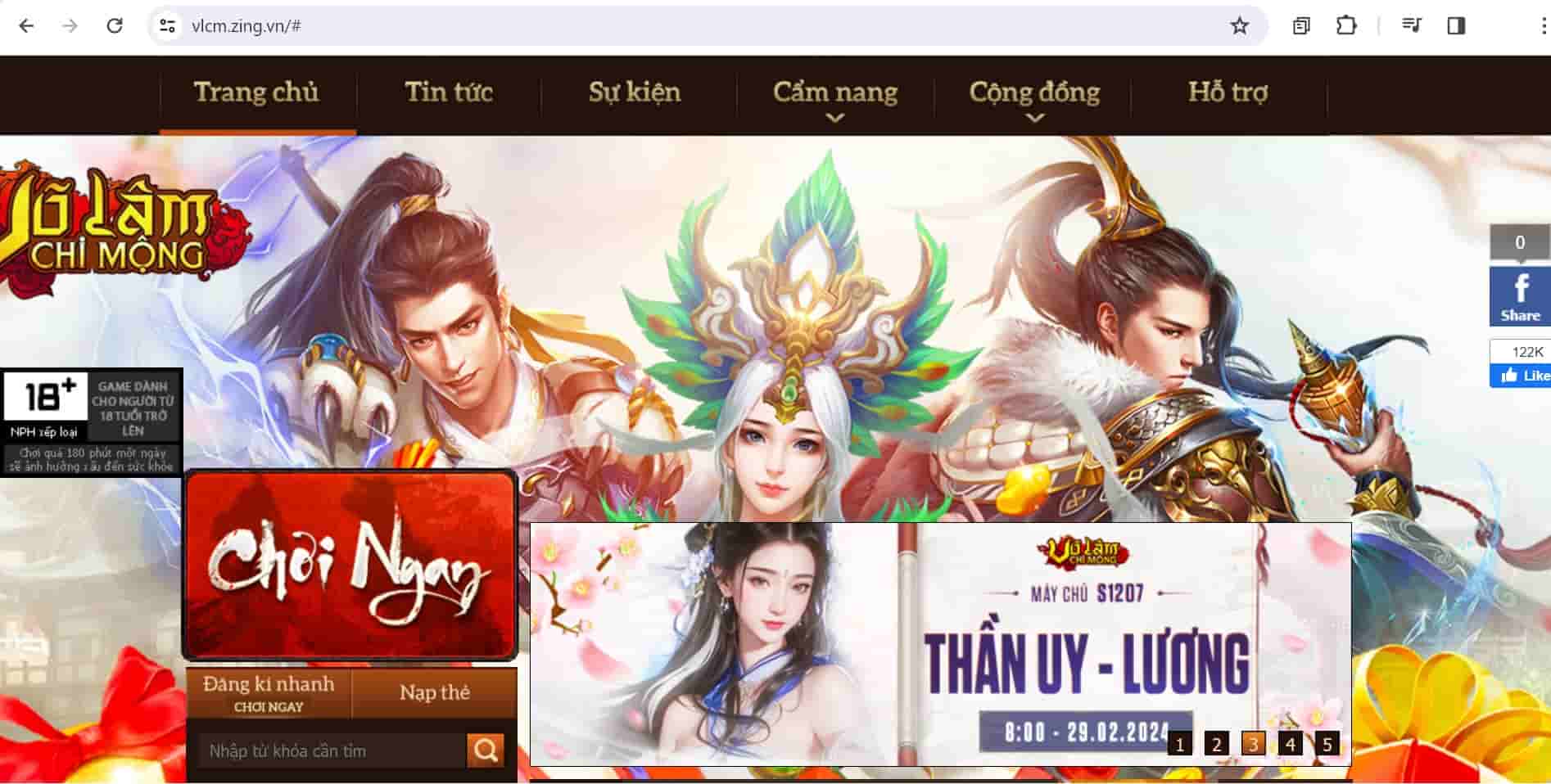 Nhấn vào mục đăng ký nhanh