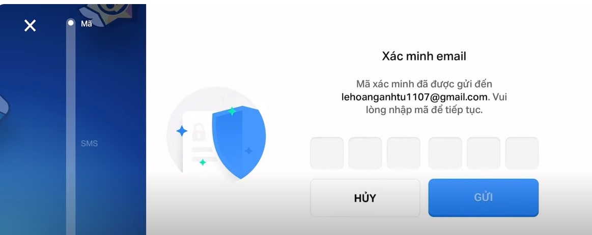 Nhập mã xác minh