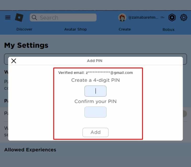 Tạo mã pin