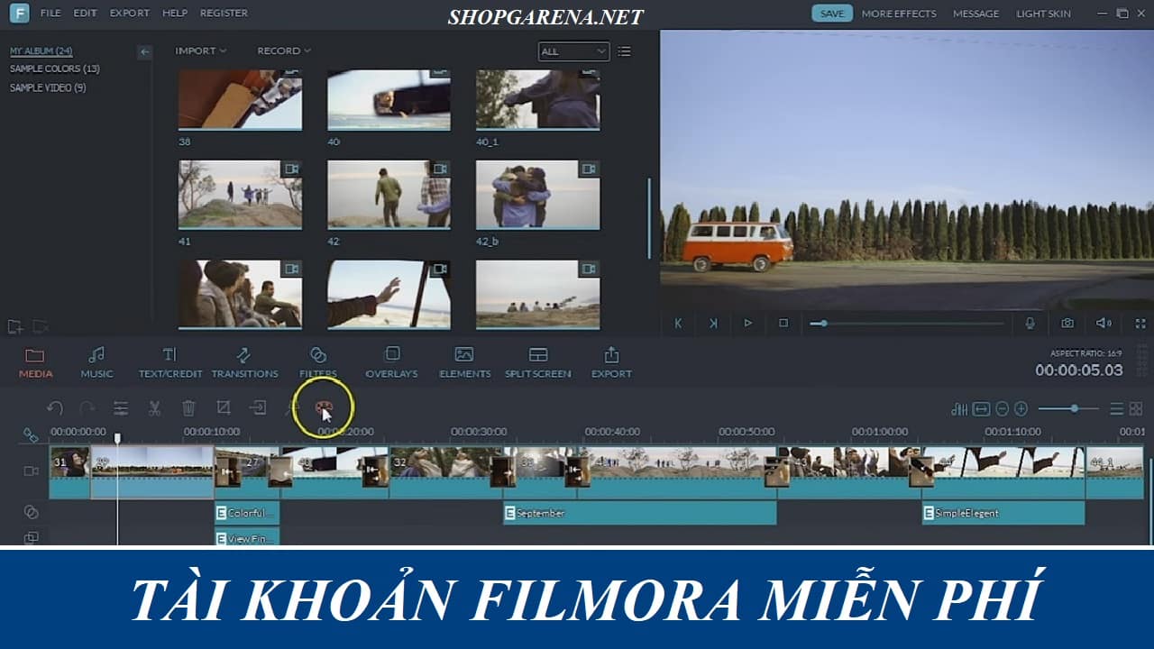 Tai Khoan Filmora Mien Phi