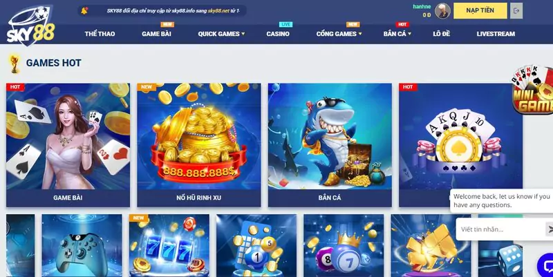 Các game nhiều người chơi tại Sky88