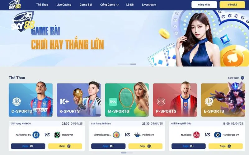 Các sảnh cá cược đổi thưởng ăn khách nhất
