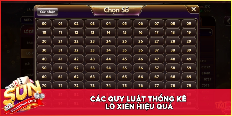 Các quy luật thống kê lô xiên hiệu quả