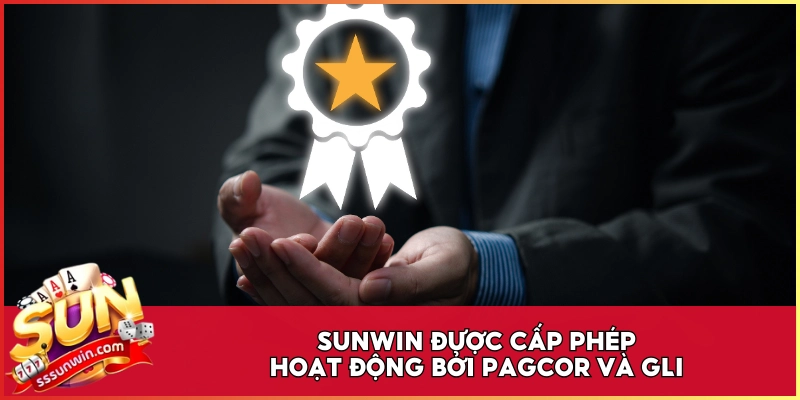 Sunwin được cấp phép hoạt động bởi PAGCOR và GLI Sunwin được cấp phép hoạt động bởi PAGCOR và GLI