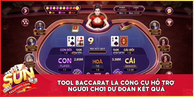 Tool Baccarat là công cụ hỗ trợ người chơi dự đoán kết quả