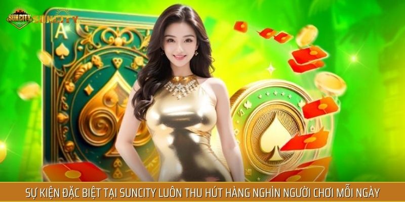 Sự kiện đặc biệt tại SUNCITY luôn thu hút hàng nghìn người chơi mỗi ngày