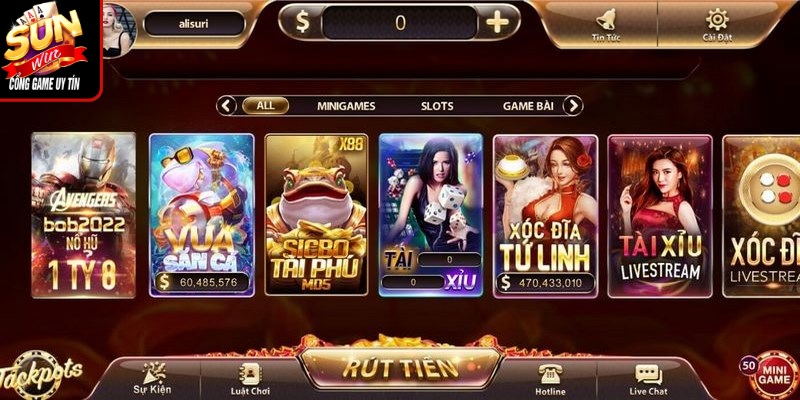 Đa dạng game đổi thưởng được cung cấp từ nhà phát hành uy tín