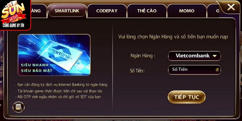 Hướng dẫn rút tiền Sunwin
