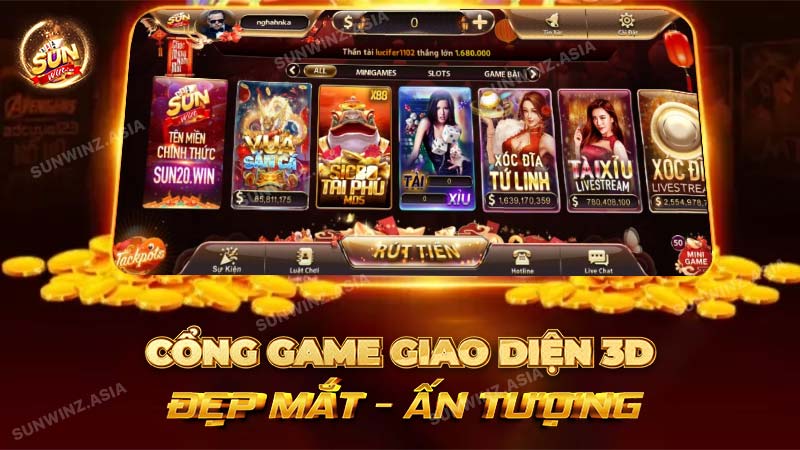 Sức hút của SunWin không chỉ đến từ kho game khổng lồ