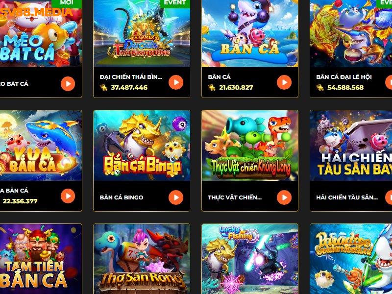 Giới thiệu top 5 game ăn khách nhất tại Sv88