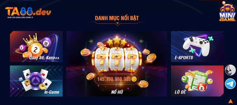 Giao diện nhà TA88 được nhiều game thủ đánh giá rất cao
