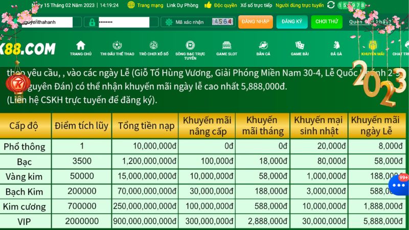 Mùa nghỉ lễ chính - Chơi ngay tại Tk88 để nhận quà