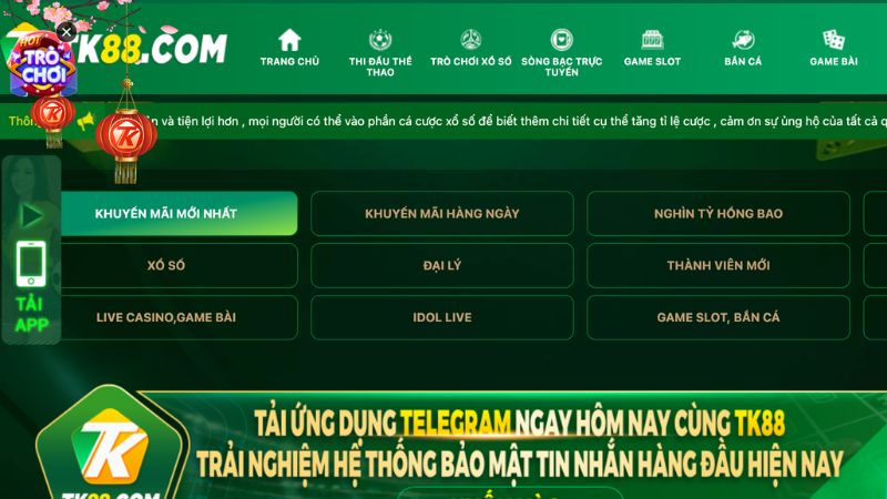 Điều kiện tham gia sự kiện khuyến mãi thay đổi nhà cái đến với TK88