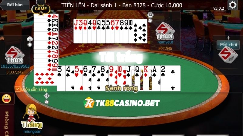 Giới thiệu siêu phẩm game bài tiến lên online TK88