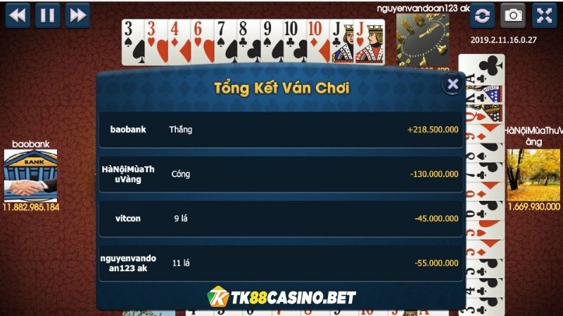 Luật chơi Tiến lên Miền Bắc TK88