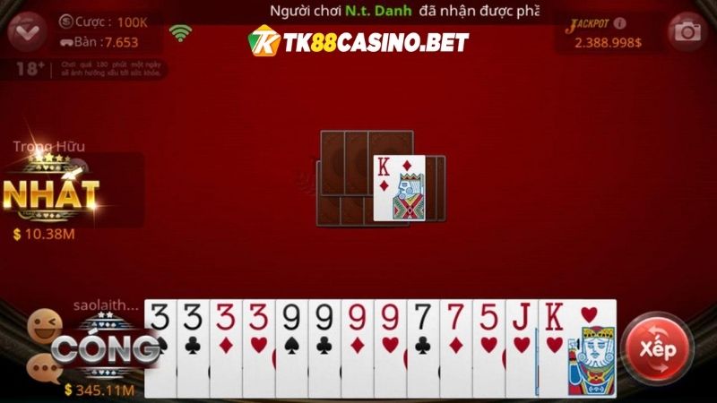 Một số quy định trong game tiến lên