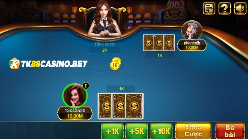 Tăng giảm tiền cược linh hoạt 