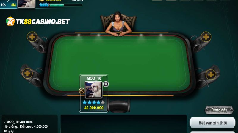 Các vòng chơi sẽ diễn ra tại game Xì tố của nhà cái TK88
