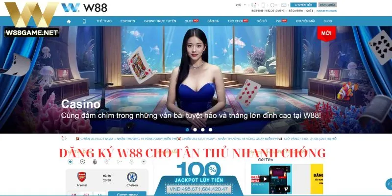 Đăng ký W88 cho tân thủ nhanh chóng