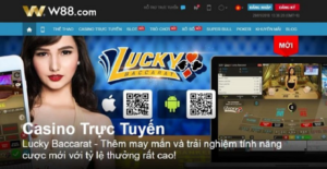 giao diện trang chủ W88