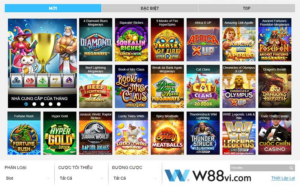 Kho slot game W88 muôn màu