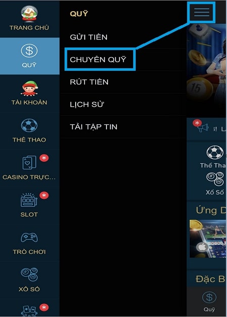 Chuyển Quỹ Về Tài Khoản Chính W88 Trên Điện Thoại