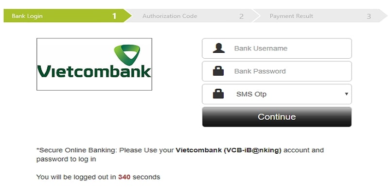 Nhập Mã OTP Quick Pay