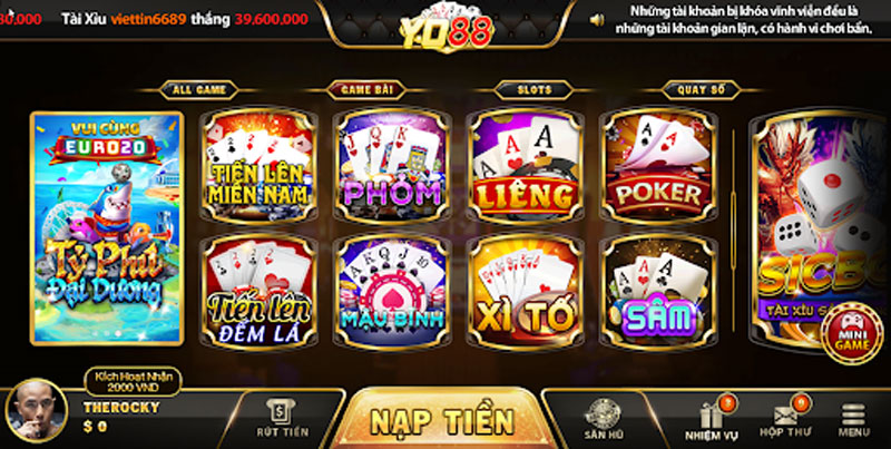 game bài đổi thưởng YO88